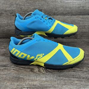Inov-8 Terraclaw 220 Shoes Men's 12.5 Blue Yellow Trail Running Sneakers